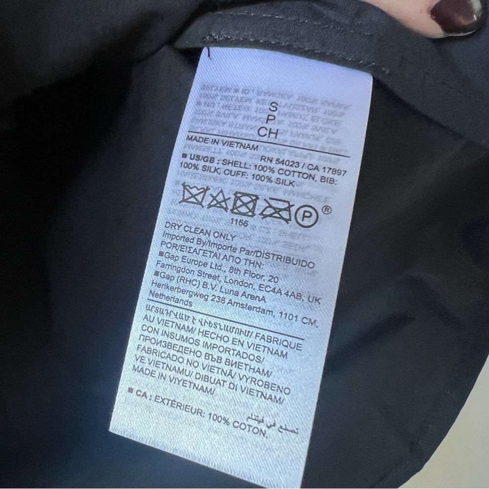 Banana Republic Josefa Tuxedo Shirt in Black - Picture 8 of 10